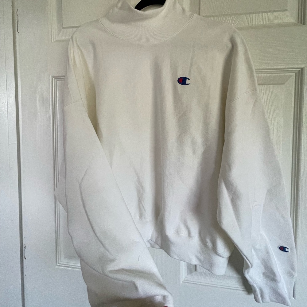 Champion TennisCore White Sweatshirt L-XL